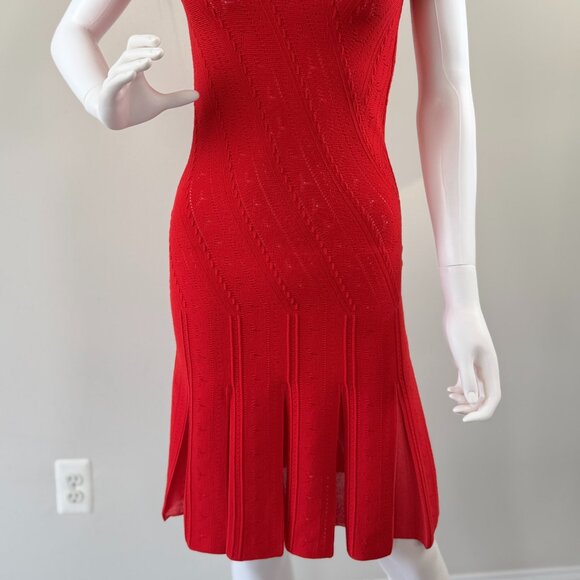 Roberto Cavalli Red Knit Dress - Picture 3 of 9